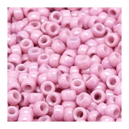 Perles Rocailles Matubo® 8/0 Opaque Light Rose Ceramic Look 03000/14494 (x10gr)