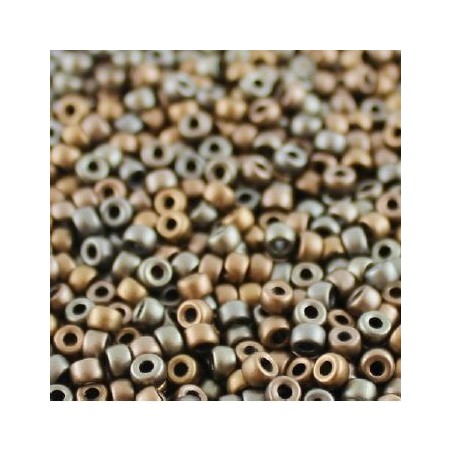 Rocailles Matubo® 8/0 Crystal Grey Rainbow 00030/01670 (x10gr)