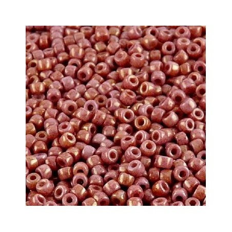 Rocailles Matubo® 8/0 Opaque Mix Rouge Orange Ceramic Look 03000/14497 (x10gr)