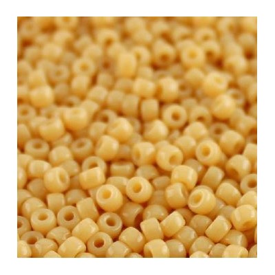 Perles Rocailles Matubo® 8/0 Opaque Beige 13020 (x10gr)