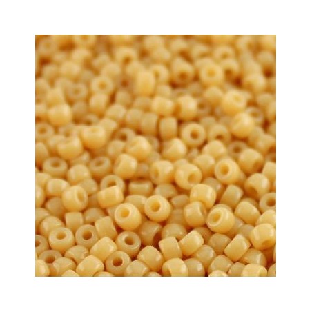 Perles Rocailles Matubo® 8/0 Opaque Beige 13020 (x10gr)