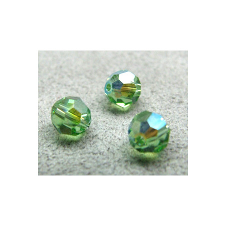 Perle ronde en cristal Swarovski 5000 6mm Péridot AB (x10)