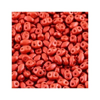 Matubo® MiniDuo® 2x4mm Red Metallic Mat 03000/01890 (x10gr)