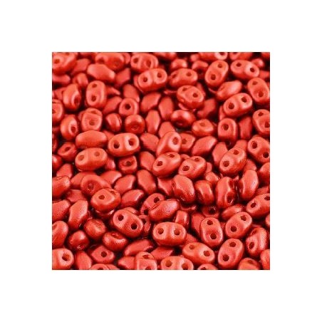Matubo® MiniDuo® 2x4mm Red Metallic Mat 03000/01890 (x10gr)