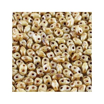 Matubo® MiniDuo® 2x4mm Opaque Ivory Ceramic Look 03000-65401 (x10gr)