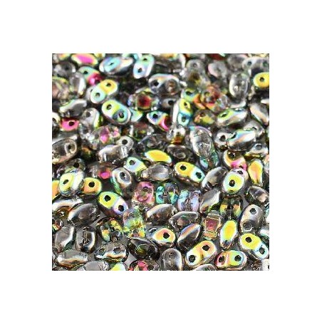 Matubo® MiniDuo® 2x4mm Crystal AB 00030/28101 (x10gr)