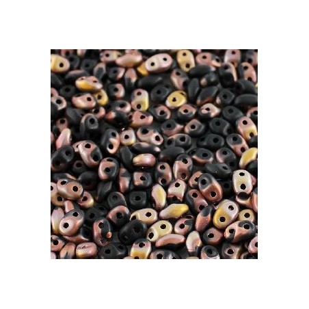 Matubo® MiniDuo® 2x4mm Jet Mat Capri Gold 23980/27171 (x10gr)