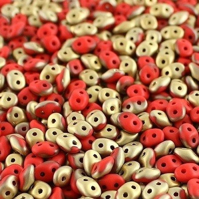 Matubo® SuperDuo Duet® 2,5x5mm Red Fool's Gold 93200/26471 (x10gr) Matubo® SuperDuo Duet® 2,5x5mm Red Fool's Gold 93200/26471 (x10gr)