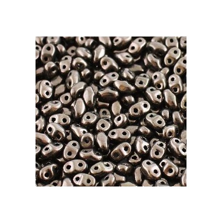Matubo® MiniDuo® 2x4mm Jet Copper 23980/14415 (x10gr)