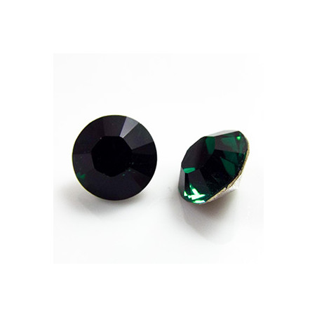 Cabochon rond SS39 8mm Emerald (x1)