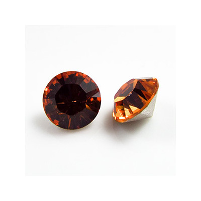 Cabochon rond SS39 8mm Topaz (x1)