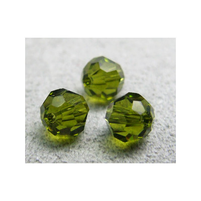 Perle ronde en cristal Swarovski 5000 6mm Olivine (x10)