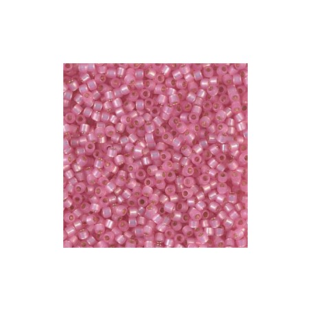 DBM-0625 Delicas 10/0 Silver Lined Pink Alabaster Dyed (x5gr)