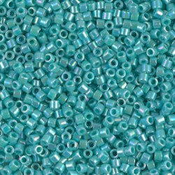 DBM-0166 Delicas 10/0 Opaque Turquoise Green AB (R481) (x5gr)