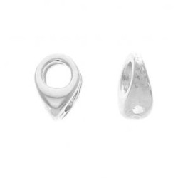 Réducteur Cymbal Kolympos Plaqué Argent 11x8mm (x1)