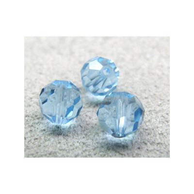 Perle ronde en cristal Swarovski 5000 6mm Aquamarine (x10)