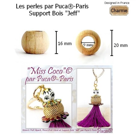 Support Bois Par Puca® Jeff 20x16mm (x1)