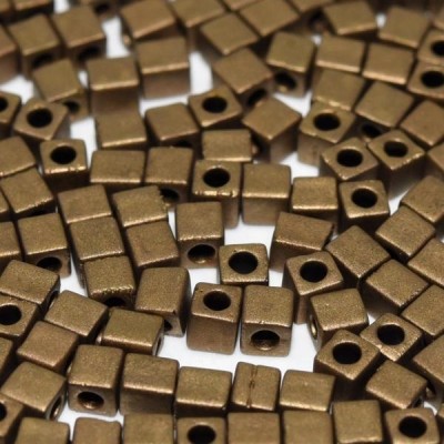 SB4-2006 Cubes 4mm Miyuki Dark Bronze (DB322) (x10gr)