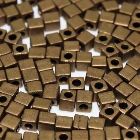 SB4-2006 Cubes 4mm Miyuki Dark Bronze (DB322) (x10gr)