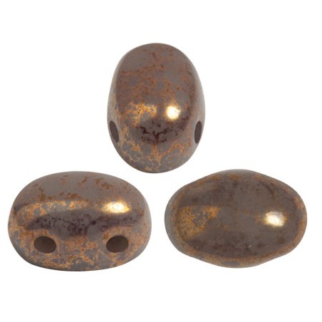 Samos® par Puca® 5x7mm Opaque Grey Bronze (x5gr)