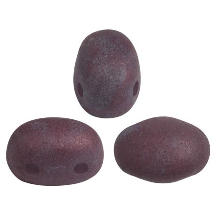 Samos® par Puca® 5x7mm Opaque Burnt Sienna Mat Nebula (x5gr)