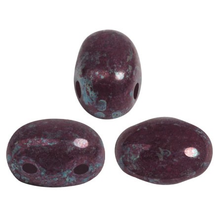 Samos® par Puca® 5x7mm Opaque Burnt Sienna Nebula (x5gr)