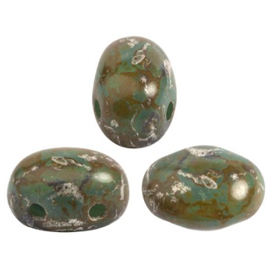 Samos® par Puca® 5x7mm Opaque Blue Turquoise New Picasso (x5gr) Samos® par Puca® 5x7mm Opaque Blue Turquoise New Picasso (x5gr)