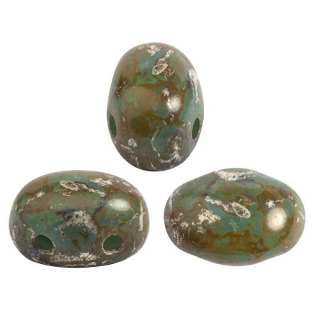 Samos® par Puca® 5x7mm Opaque Blue Turquoise New Picasso (x5gr)