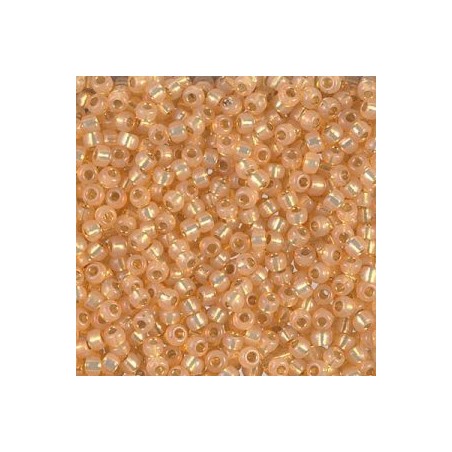 R6-0552 Rocailles 6/0 Dyed Light Yellow Or Silver Lined Alabaster (x10gr)