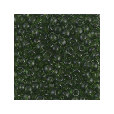 R6-0158 Rocailles 6/0 Transparent Olive (x10gr)