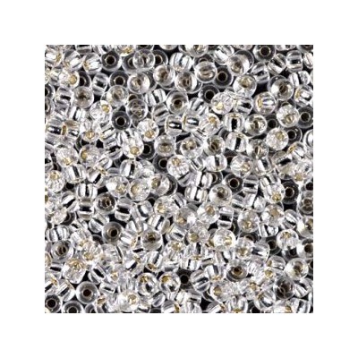 R8-0001 Rocailles 8/0 Miyuki Crystal Silver Lined (DB041) (x 10gr)