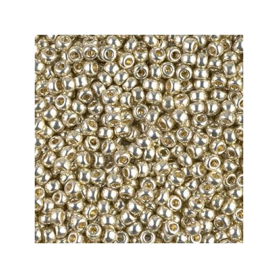 R8-4201 Rocailles 8/0 Miyuki Duracoat Galvanized Silver (x10gr)