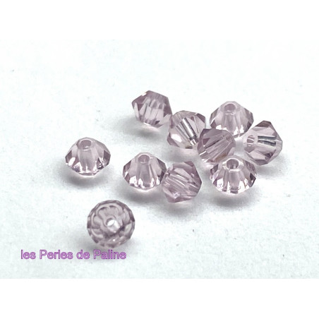 Toupies 3mm Light Amethyst - réf.5301 (x20)