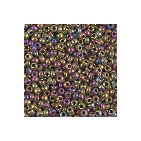 R8-0188 Rocailles 8/0 Metallic Gold Iris (x10gr)