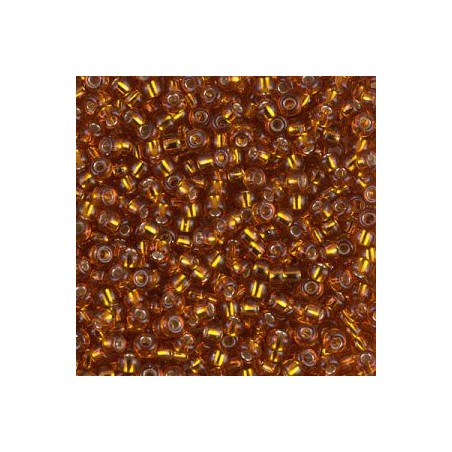 R8-2422 Rocailles 8/0 Miyuki Silver Lined Topaz (DB1201) (x10gr)