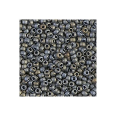 R8-2002 Rocailles 8/0 Miyuki Metallic Mat Grey (DB307) (x10gr)