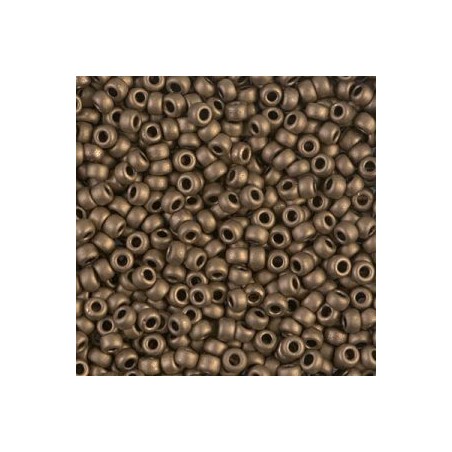 R8-2006 Rocailles 8/0 Miyuki Metallic Mat Dark Bronze (DB322) (x10gr)