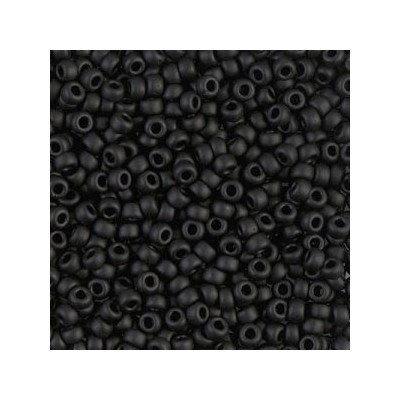 R8-0401F Rocailles 8/0 Miyuki Black Mat (DB310) (x10gr)