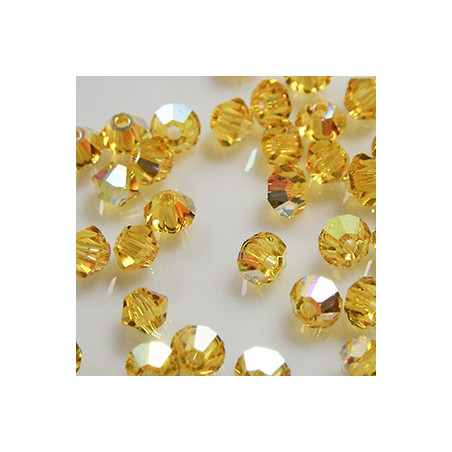 Toupies 3mm Light Topaz AB - réf.5301 (x20)