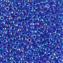R8-0353 Rocailles 8/0 Miyuki Lined Blue Violet AB (DB063) (x10gr)