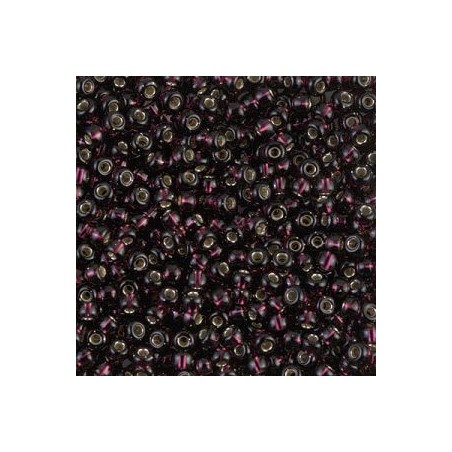 R8-2428 Rocailles 8/0 Miyuki Silver Lined Transparent Amethyst (x10gr)