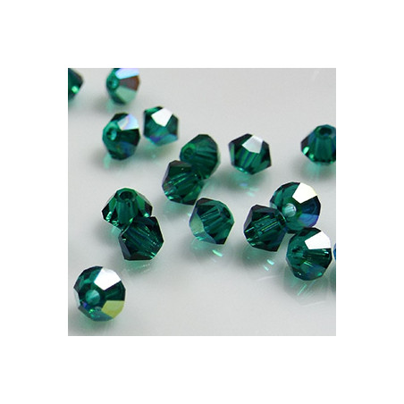 Toupies 3mm Emerald AB - réf.5301 (x20)