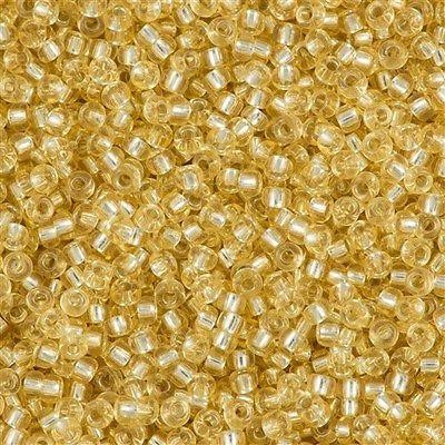 R11-0002 Rocailles 11/0 Silver Lined Pale Gold (x10gr) R11-0002 Rocailles 11/0 Silver Lined Pale Gold (x10gr)