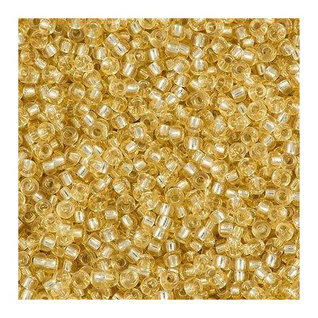 R11-0002 Rocailles 11/0 Silver Lined Pale Gold (x10gr)