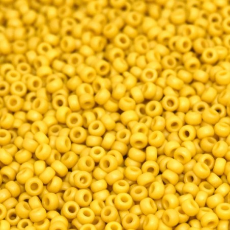 R11-2311 Rocailles 11/0 Canary Opaque Mat (x10gr)