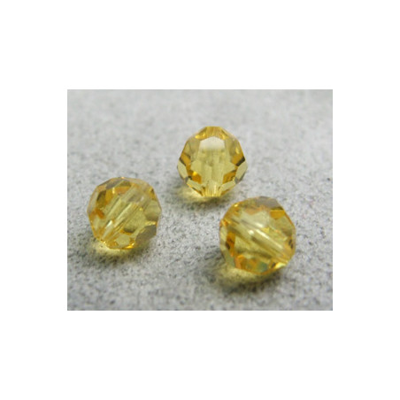 Perle ronde en cristal Swarovski 5000 6mm Light Topaz (x10)