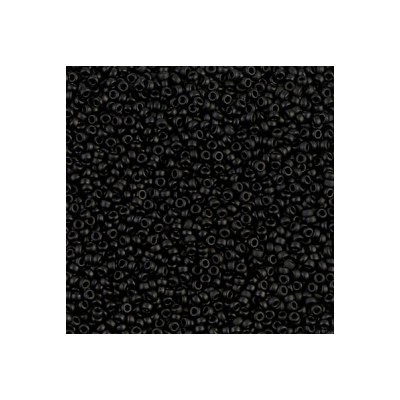 R15-0401F Rocailles 15/0 Black Mat (DB310) (x5gr)