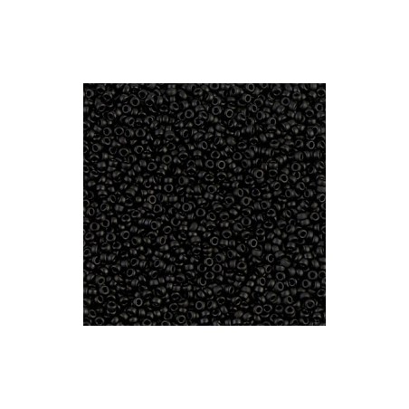 R15-0401F Rocailles 15/0 Black Mat (DB310) (x5gr)