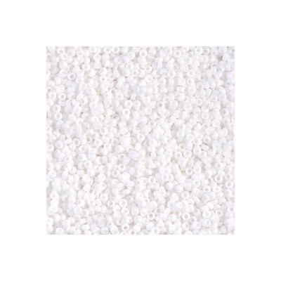 R15-0402 Rocailles 15/0 Opaque White (DB200) (x5gr)