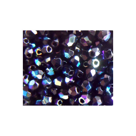 Facettes de Bohême 3mm Jet AB-9126 (x50)